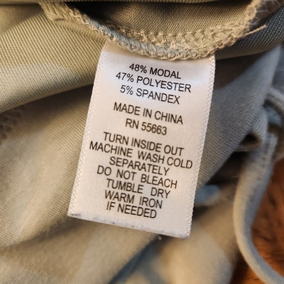 Cynthia Rowley Cowl Neck Sweatshirt Sage Green Soft Women's Size XL - Picture 7 of 12